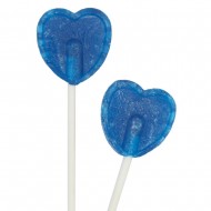 Blue Raspberry Heart Lollipops 5.2g 200 Lollipops